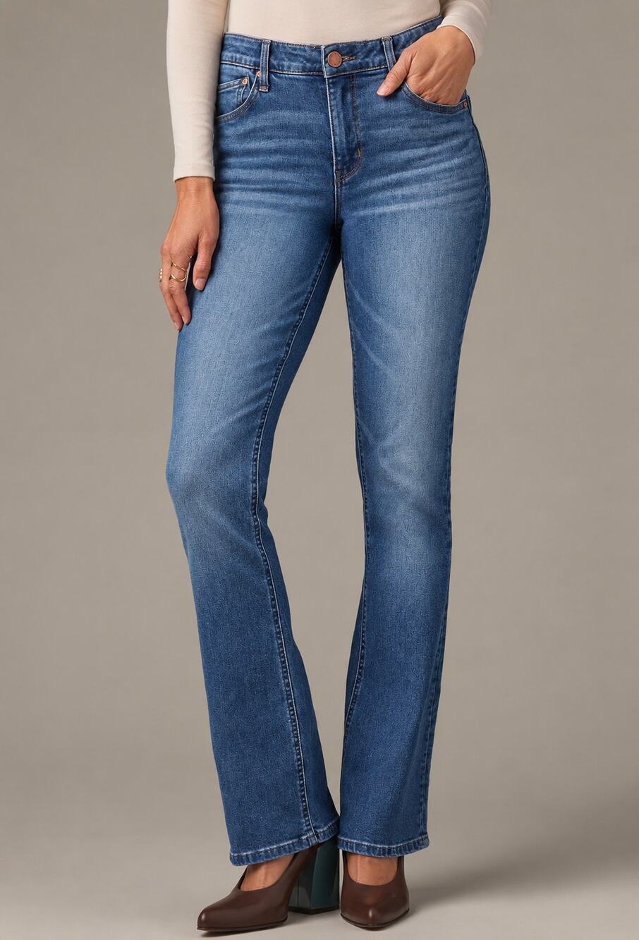 Wit & Wisdom Brittany Baby Bootcut Jeans Medium Wash Size 8